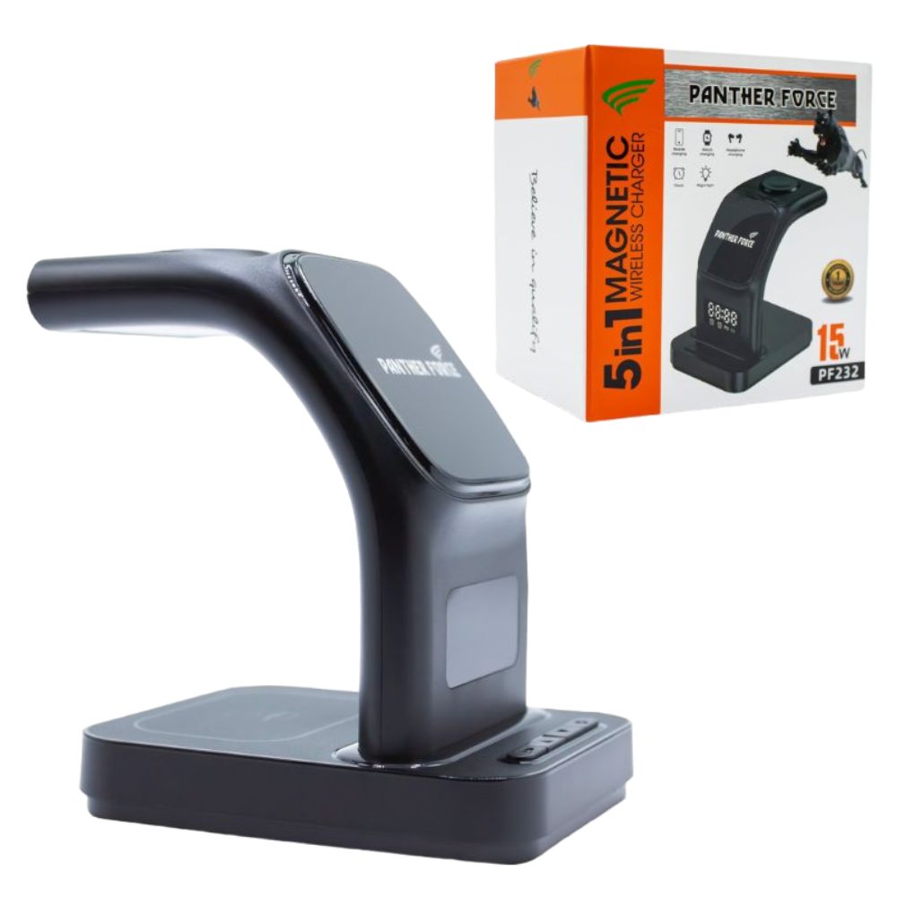 PF232- PANTHER FORCE 3 IN 1 WIRELESS CHARGE WITH LED SCREEN PF232- PANTHER FORCE 3 IN 1 WIRELESS CHARGE WITH LED SCREEN